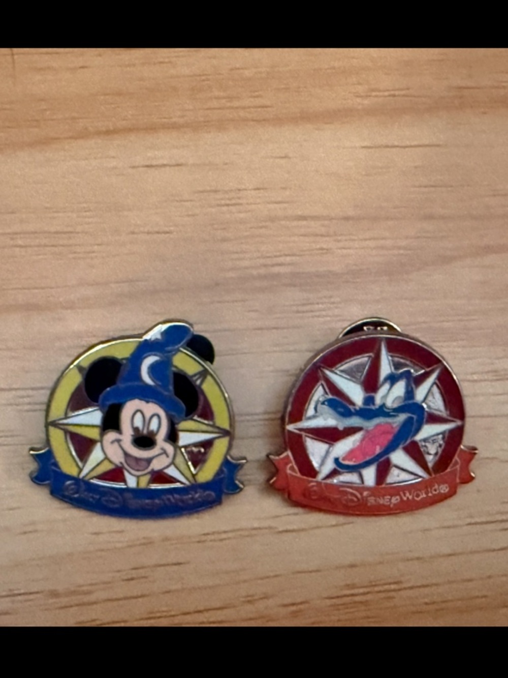 Disney Parks Disney World Pin Trading Mickey & Alligator Gator Set of 2 Pins